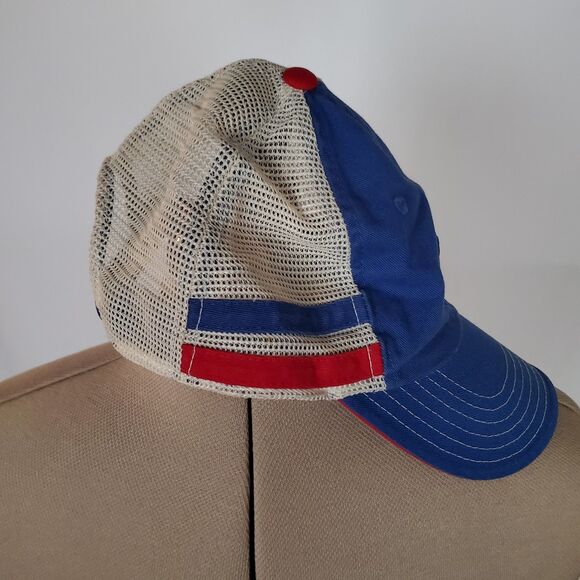 American Needle Chicago Cubs Trucker Hat Unisex Blue Red White 1984 Snapback MLB - Picture 9 of 13